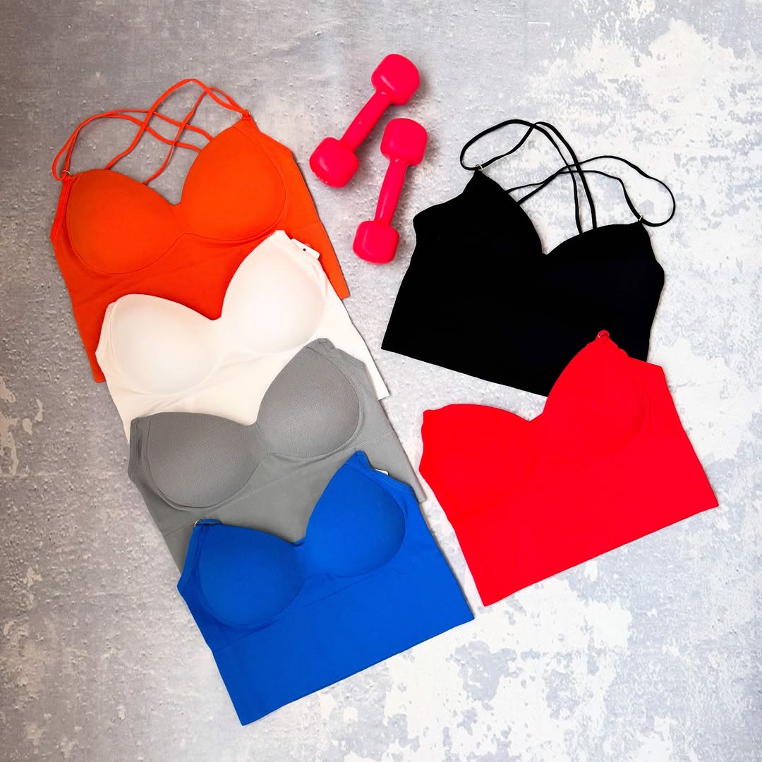 تاپ زنانه کراپ تاپ کاپدار کاپ ثابت اسپرت کد 150